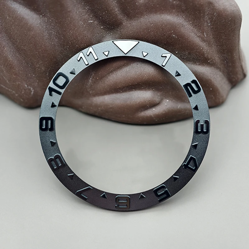 Mod 38mm×30.7mm Curved Metal Bezel Insert Ring For GMT SRPD SKX007 SKX009 Watch Case NH35 NH36 Movement Men Watch Refit Parts