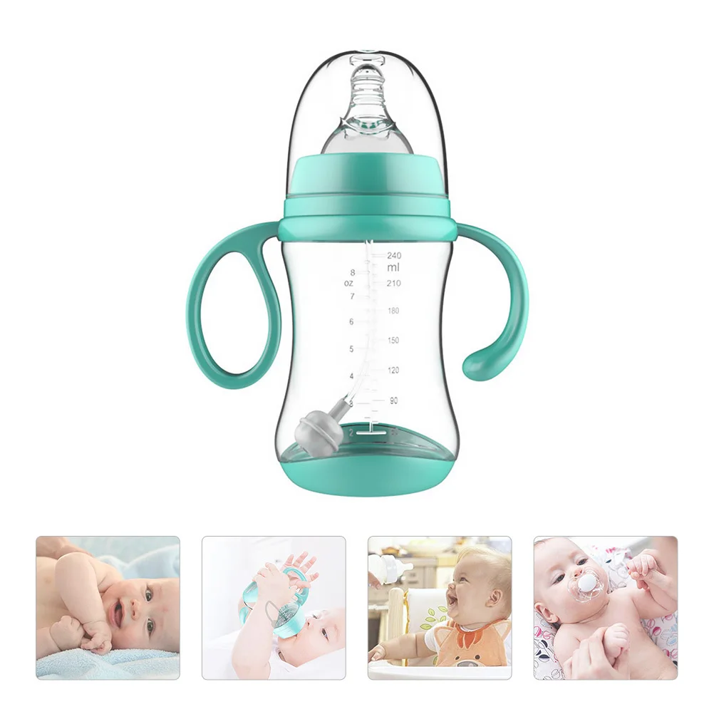 

Wide Mouth Bottle Heat Resistant Silicone Sleeve 360° Design For Newborn Infant Feeding