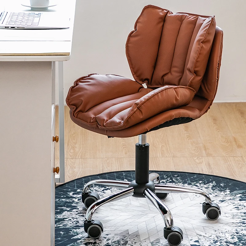 

Leather Portable Office Chairs Wheels Comfy Gaming Home Office Chairs Study Swivel Cadeira De Escritorio Furniture Accessories