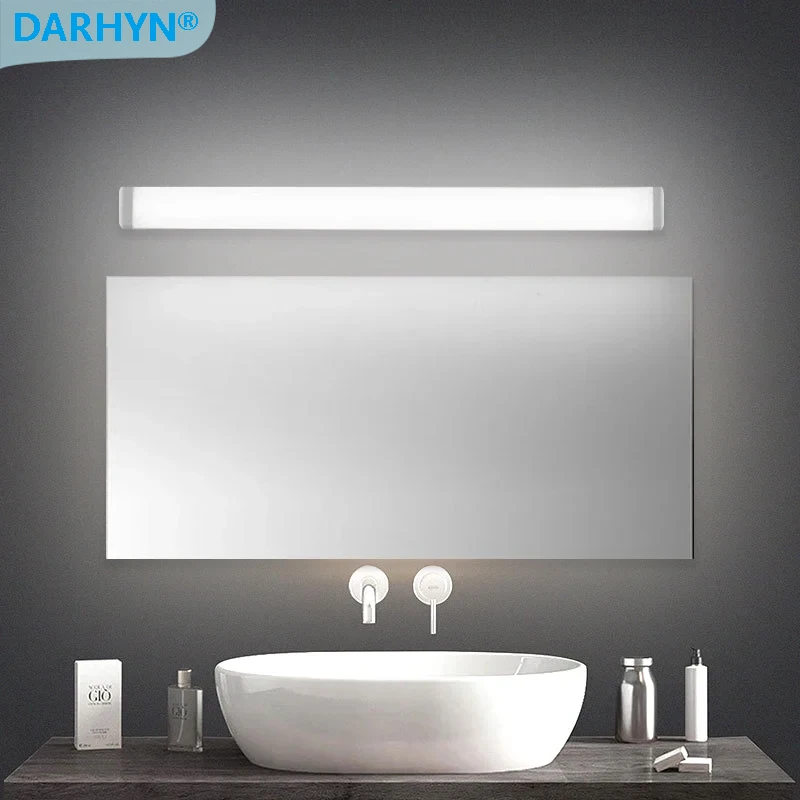 

Modern LED Wall Light Silver Mirror Front Lights 44/58CM Bathroom White Warm Lighting Lights Home Decor Lamp LED Lighting Lustre