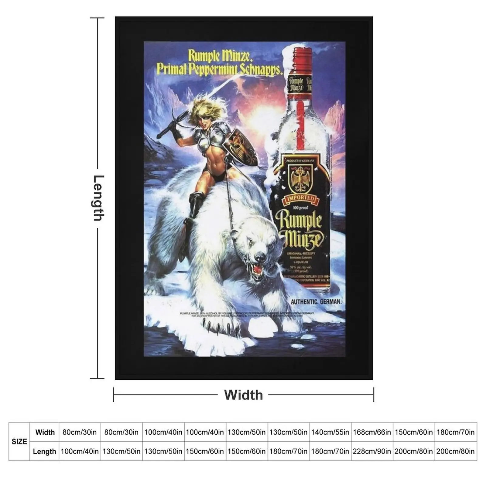 Rumple Minze Primal Peppermint T shirt Classic T-Shirt Throw Blanket couch cozy soft plush fuzzy picnic outdoor blanket