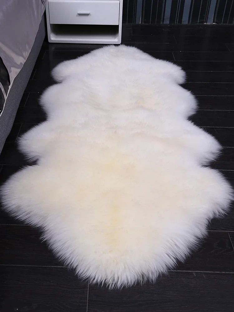cat pillow futon Australian Pure Wool Carpet for Bedroom, Sofa Cushion, Bedside Carpet, Fur Full Sheepskin meditation Cushion
