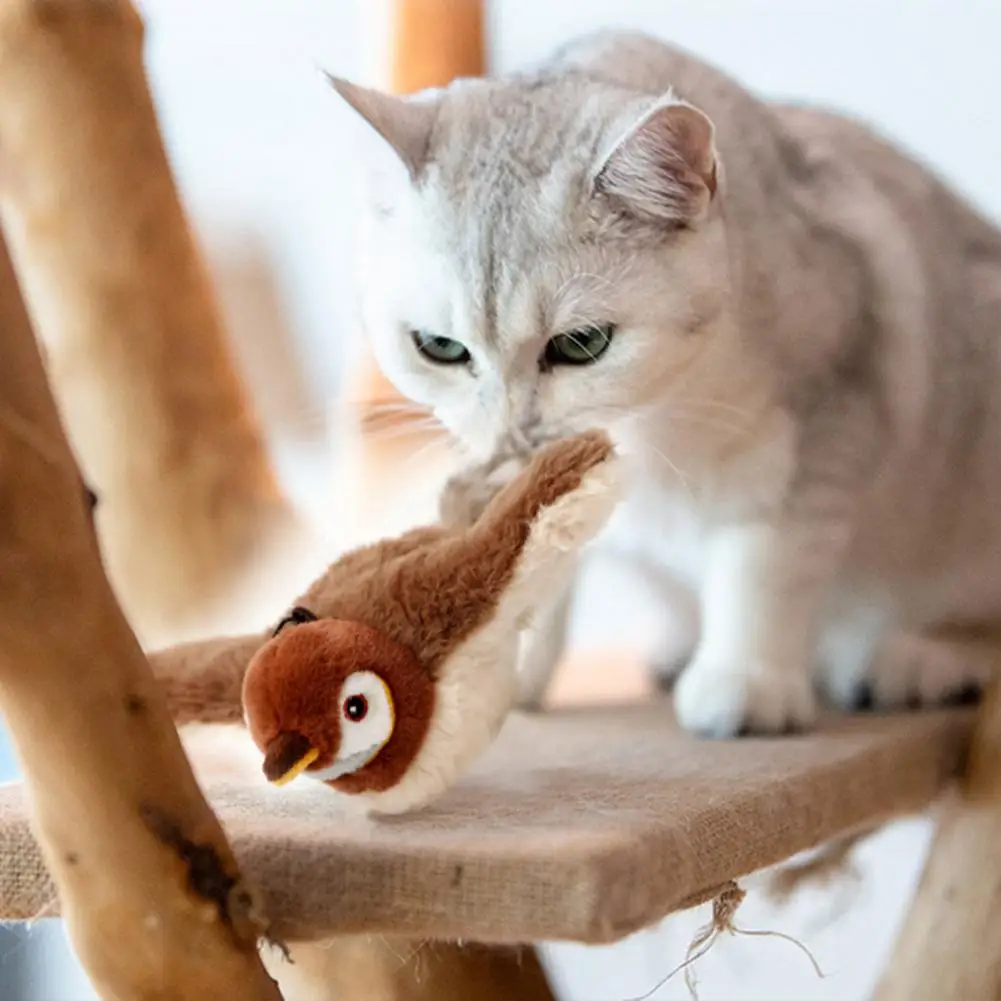 Cat Toy Washable Cat Toy Durable Cat Toy with Simulation Bird Design Engaging Sounds Motion Pet Supplies for Endless Fun