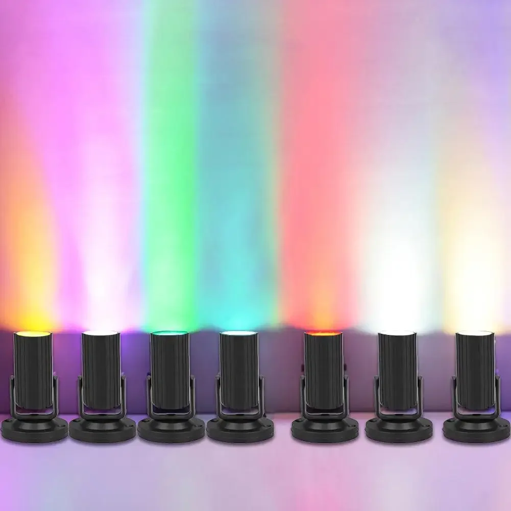Ac 85-265v Mini Led Stage Spotlight Portable Lightweight Lamp 360 Degree Spotlights For Disco Club Ktv Bar Pub Banquet Wedding