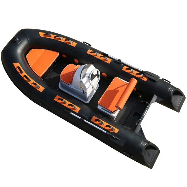 RIB390 Glasvezel Romp Opblaasbaar Tender 13ft Roeien Stijf PVC/Orca/Hypalon Met 5 Capaciteit