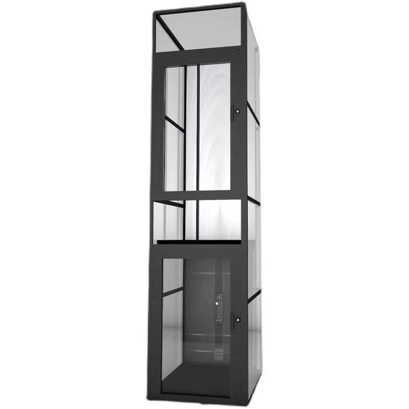 Duplex Loft Home Lift Pitless Design Space Saving Solution Easy Installation For Existing House And Small Floor Plan