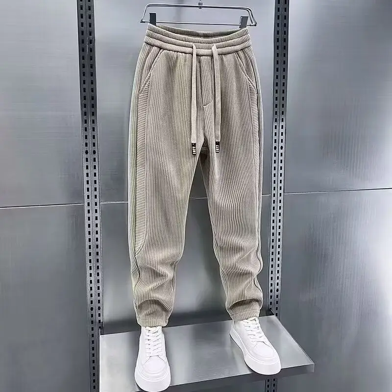 

Harem Man Sports Pants Trousers Joggers New in Elegant Clearance Sale Retro Harajuku Korean Casual Corduroy Sweatpants for Men