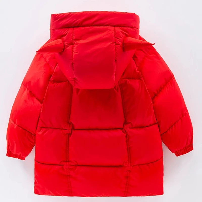 معطف ديزني كيدز ريد داون، منتفخ كرتوني طويل للأولاد والبنات ملابس خارجية شتوية سميكة