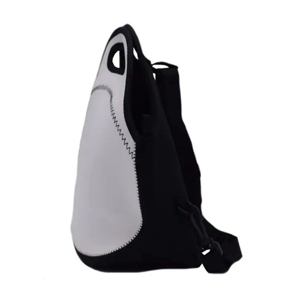 Thermal Sublimation Customize Logo Print Blank White Neoprene Insulated Lunch Bag/Box With Straps