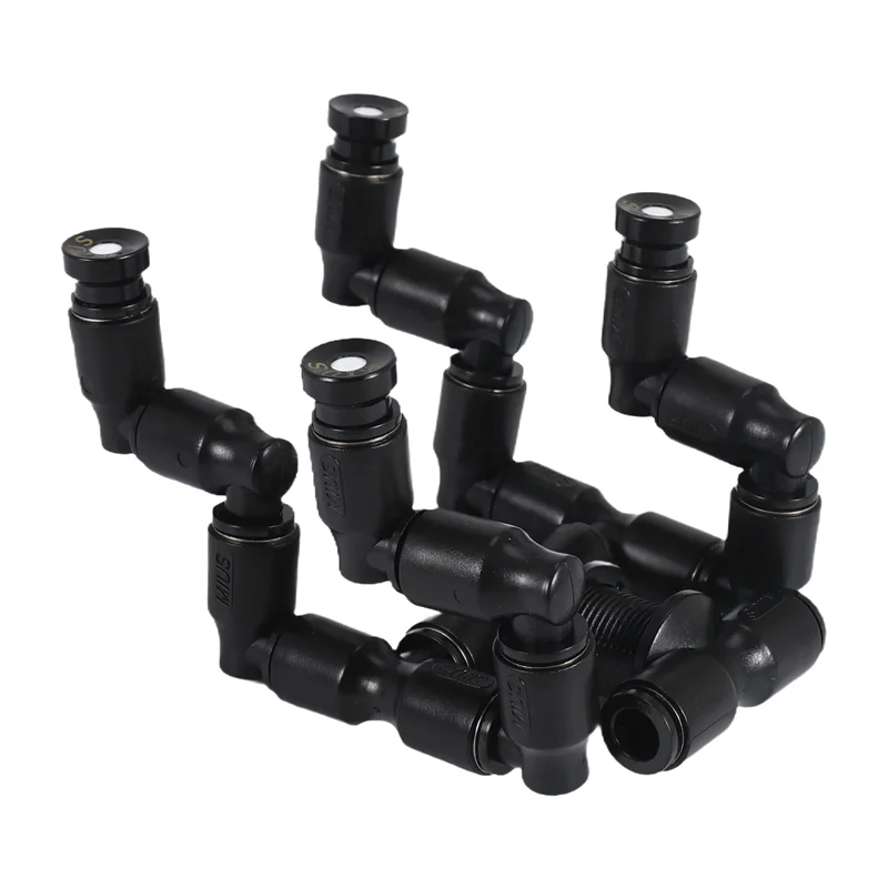 MIUS Reptiles Fogger Mist Sprinkler Tanque de selva tropical 360 Sistema de enfriamiento de mascotas acuáticas para acuario ajustable, B-T61C