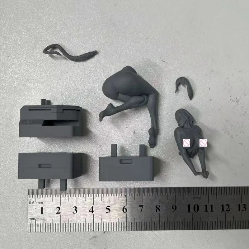 1/24 Schaal Hars Figuur Assemblage Model Kit Sexy Vrouwelijk Personeel Fantasie Hobby Miniatuur Ongemonteerd En Ongeverfd 3D-printen