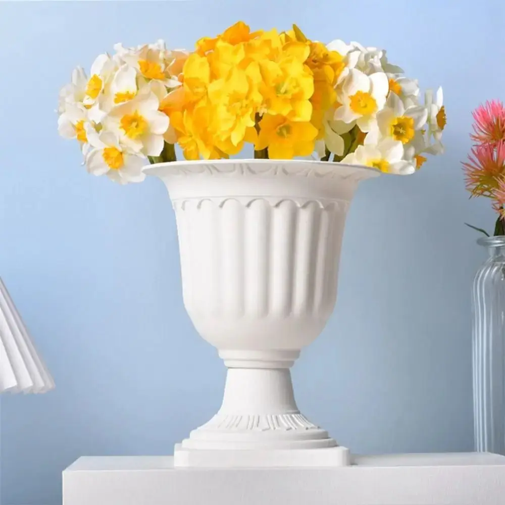 Mini Flowerpot Pedestal Style Plastic Succulent Planter Pot Standing Nordic Style Flowerbed