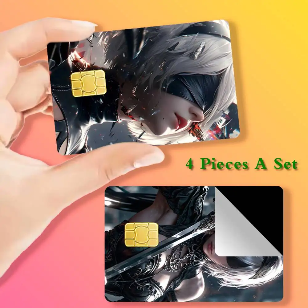 

N-NieR Automata Card Stickers Cover Film Sticker for Debit Credit Bank Card Waterproof