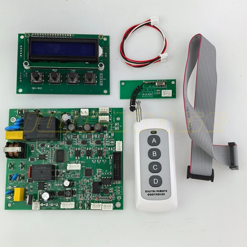 DC 24V12V Control Panel PCB Board Remote Control YW-JT1 for Stage Light Haze Machine Replacement Part