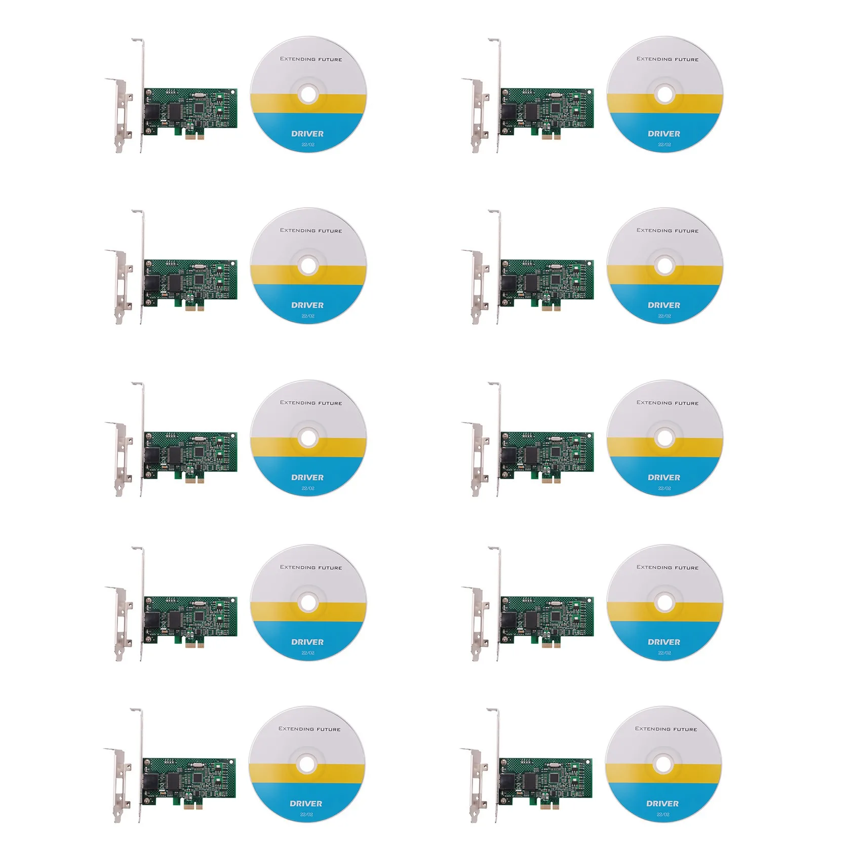 

10-кратный гигабитный сетевой адаптер PCI-E для настольного компьютера, сетевой набор микросхем 82574L