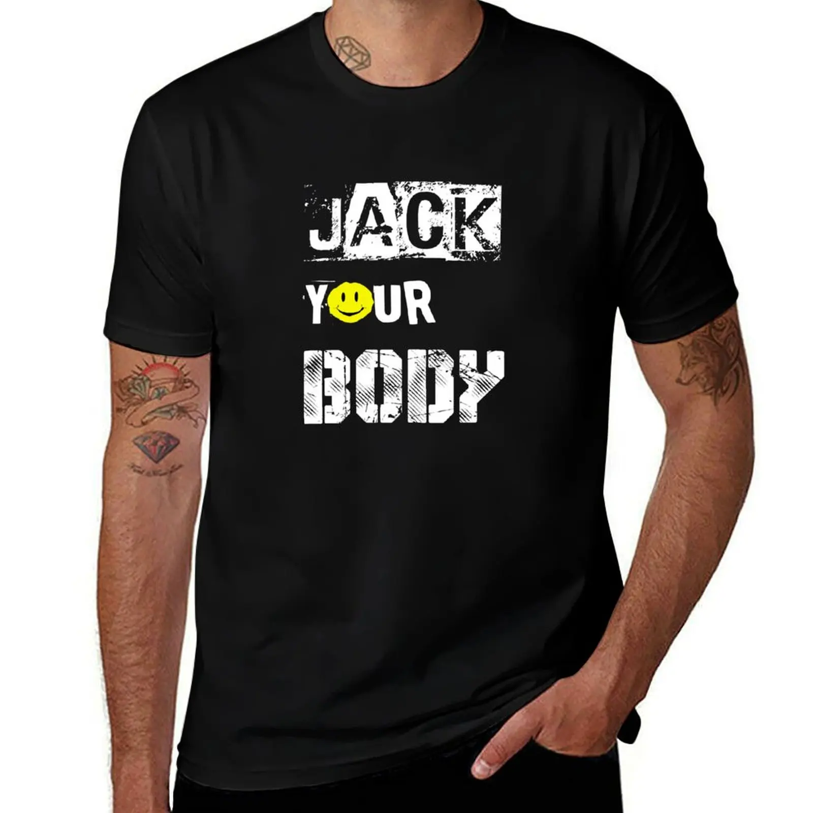 

Cool Acid House Rave Music Jack Your Body Raver T-Shirt custom t shirt Anime t-shirt sweat designer t shirt men
