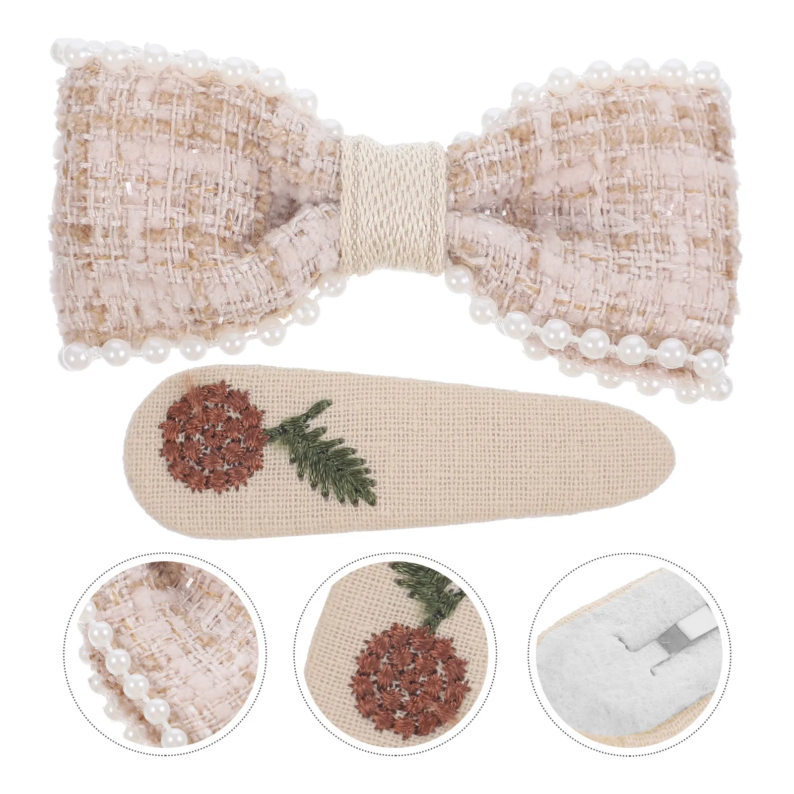 

1 Set Girls Bowknot Clips Tulle Design Lightweight Decorative Party Hairpin Cartoon Barrettes Kids Hair Accessories Daily Wear