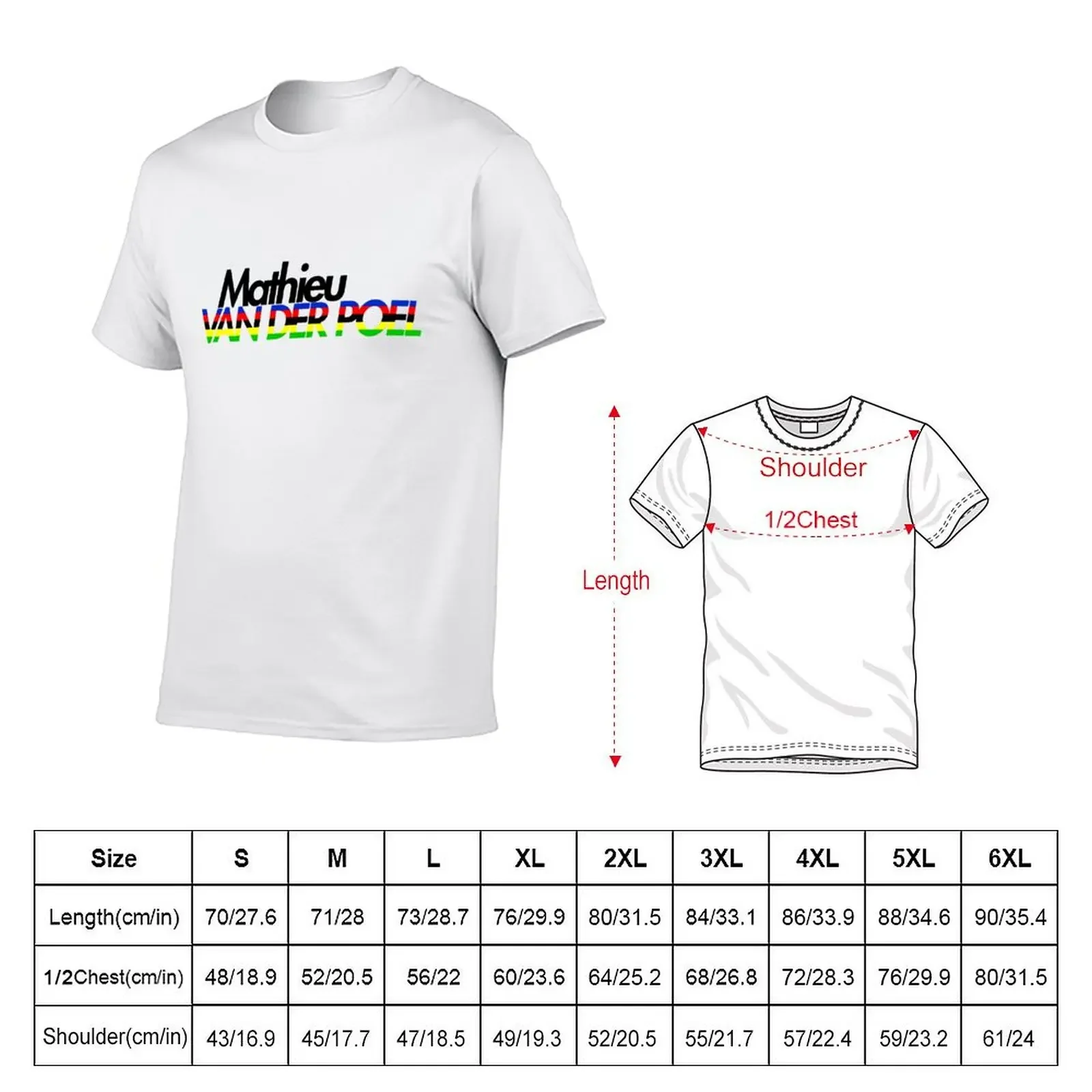 Mathieu van der Poel CX World Champion T-Shirt plain tees man t shirt tops t shirt men