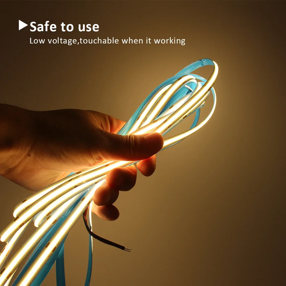 5 متر 12 فولت 24 فولت COB LED قطاع ضوء RGB RGBW RGBCCT CCT شريط مرن 320 المصابيح 784 المصابيح 840 المصابيح الدافئة كول الطبيعية الأبيض الخطي مصباح