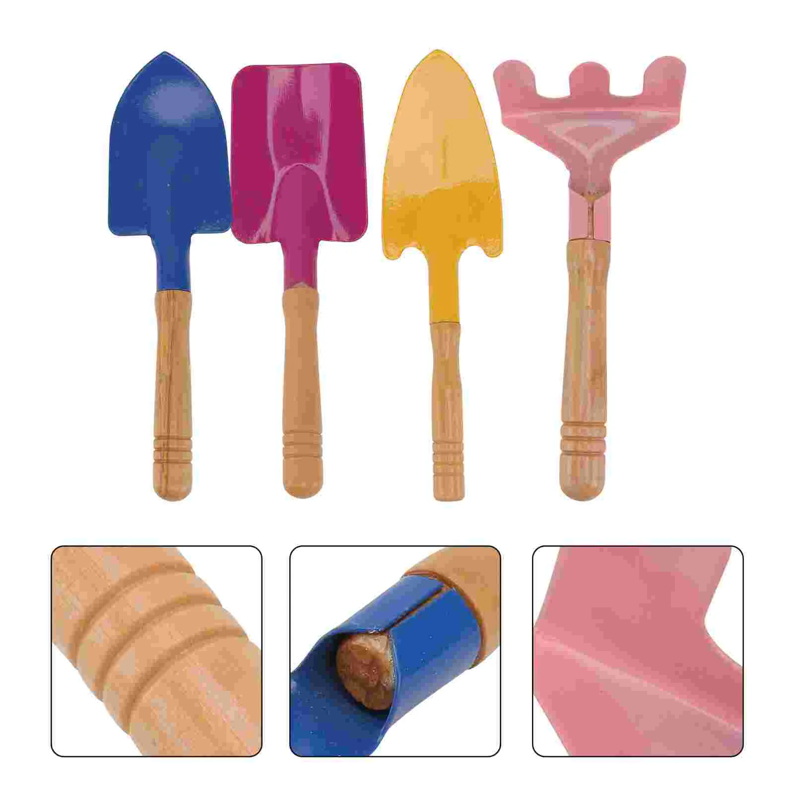 4 Pcs Kids Playsets Children’s Small of Four Mini Toys for Beach Household Shovels
