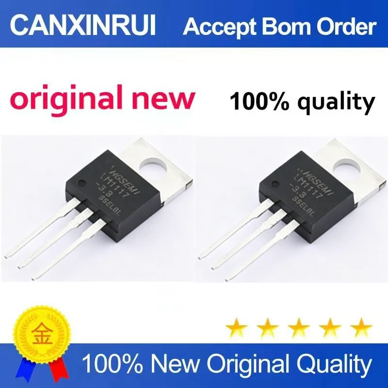 （5pcs-10pcs）Brand new original genuine LM1117T-3.3 three terminal voltage regulator transistor