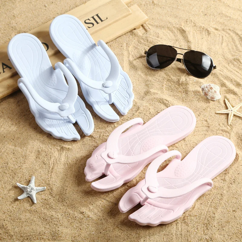 Travel Bath Slippers Portable Flip Flops Beach Swim Summer Couple Shower Waterproof Folding Sandals Hotel Slides Wholesale