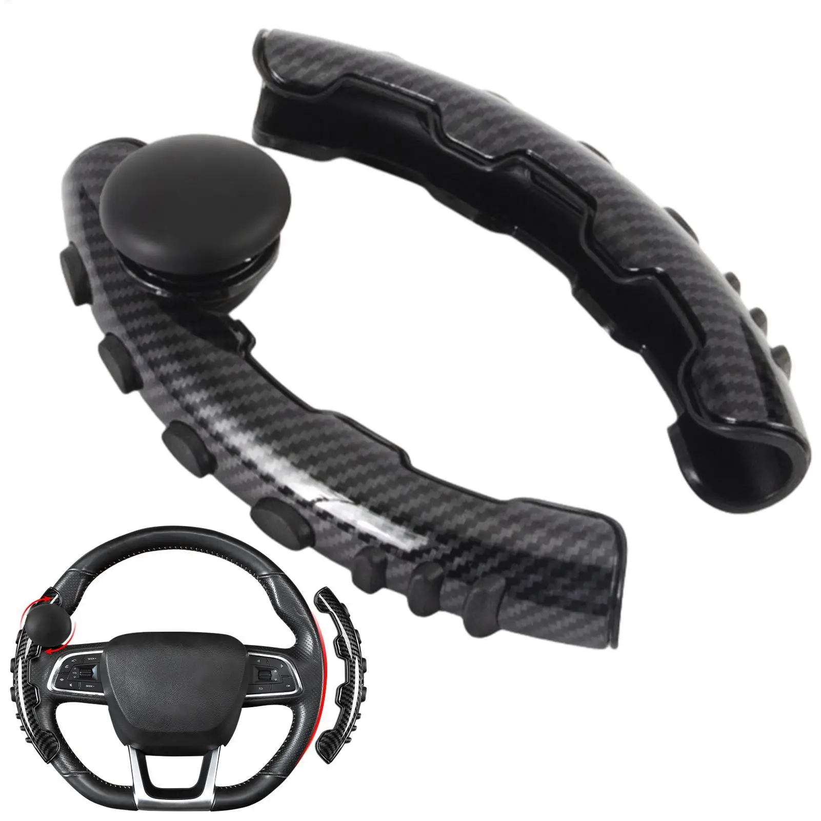 Universal Steering Wheel Cover Non-Slip Universal Auto Grip Cover 3D Structure Car Interior Accessory For The Elderly Women And