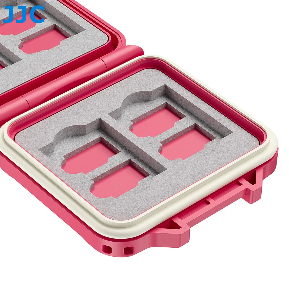 JJC Memoria Card Case Wallet Shell Organizer for 4 SD Card 8 Microsd Card Transflash TF Card Memoria Card Holder Waterproof - view 6