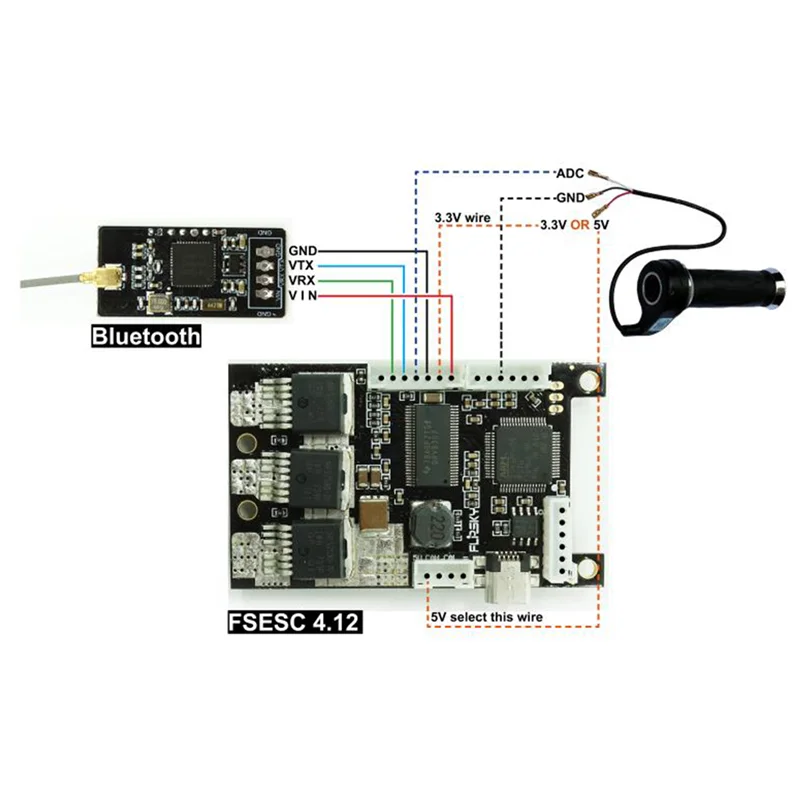 AB53 2.4G Wireless Bluetooth Module V6 For VESC&VESC Tool Electric Skateboard Easy To Use
