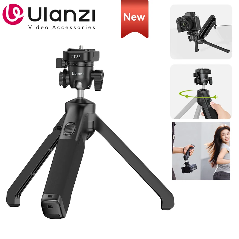 Mini Treppiede Da Tavolo 46 Cm In Alluminio Con Testa A Sfera 360° – Due Piastre Quick Release, Carico 6 Kg, Per DSLR E Macro