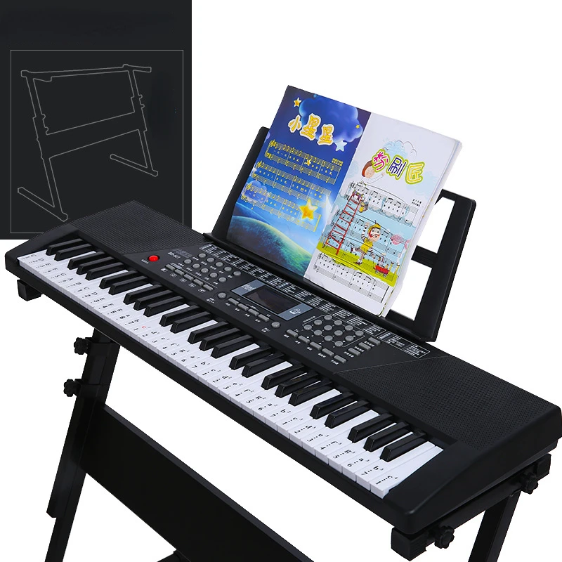 

Midi Controller Musical Keyboard Electronic Piano Organ Childrens Music Piano Digital 61 Keys Stand Teclado Electric Instrument