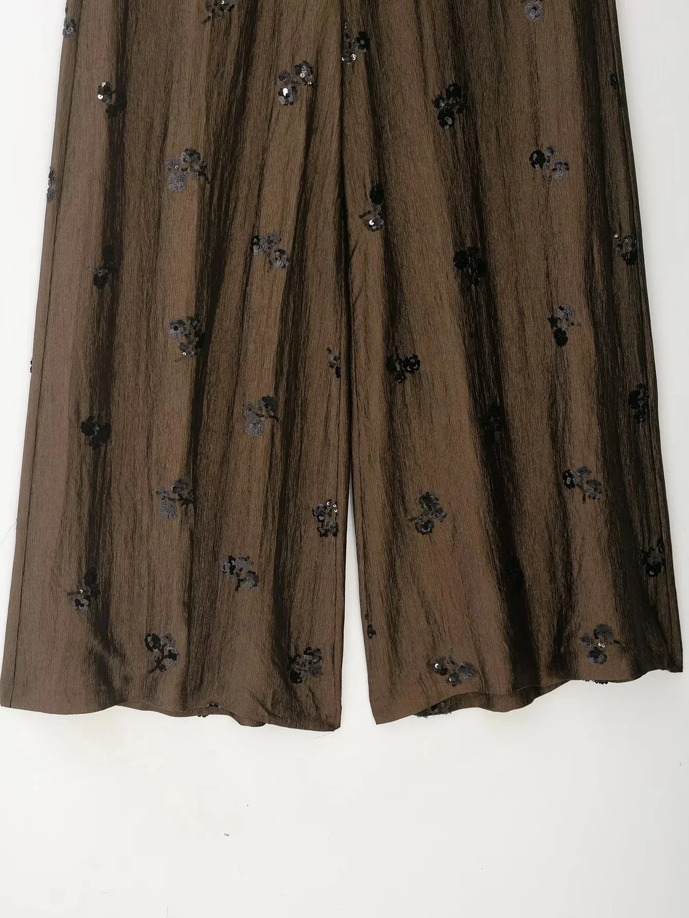 KONDALA Vintage Sexy Chic Damen-Hosenanzug Rückenfreies Pailletten-Neckholder-Top Lange Weite Hose Mode 2026 Frühling Sommer Strandanzug – Detail 18