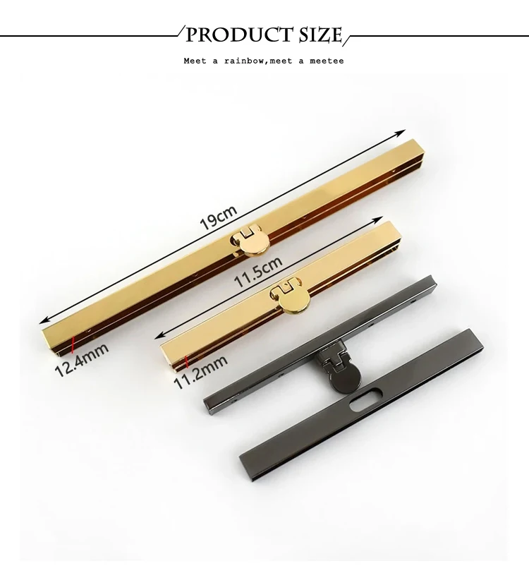 1/2/3/5Pcs Deepeel 10-19cm Metal Turn Lock Purse Frame Locks Buckle Wallet Bag Kiss Clasp Closure Parts DIY Hardware Accessories