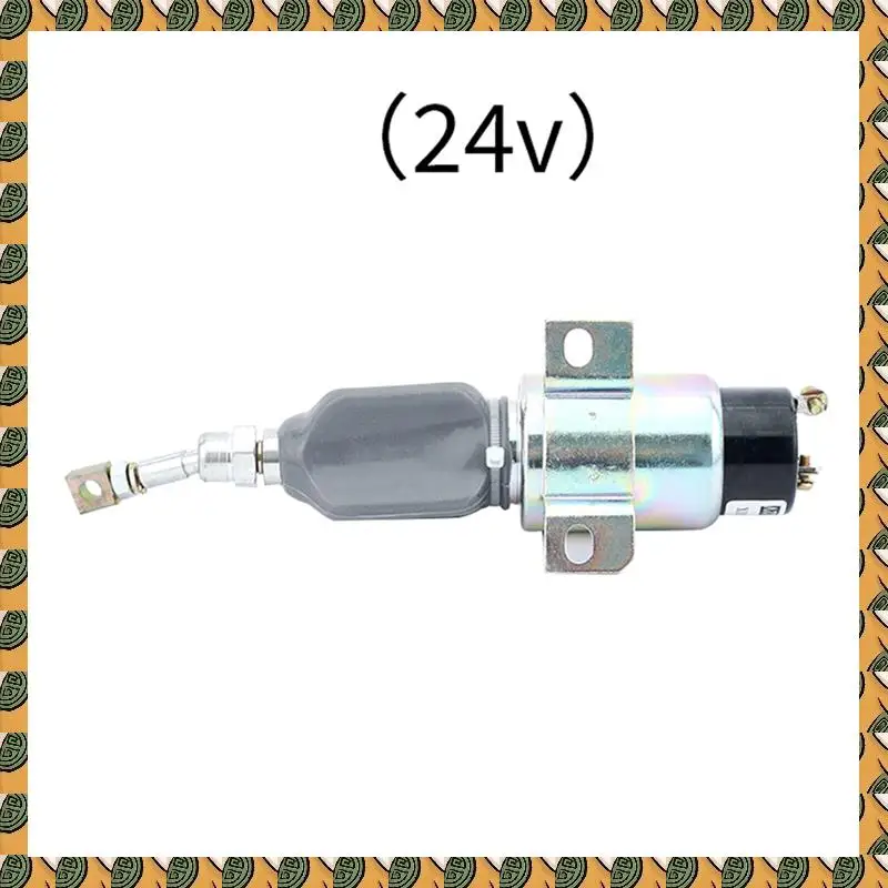 

A77I 2X 24V Diesel Generator Set Engine Stop Solenoid Valve Excavator Fire Extinguisher Flameout Fuel Switch
