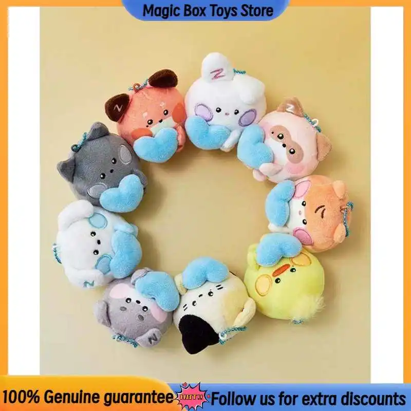 

Плюшевая круглая кукла-брелок Zeroni Fluffy Wonderland Heart Cartoon Pet с магнитным креплением, подвеска для сумки, мерч K-pop звезд для детей