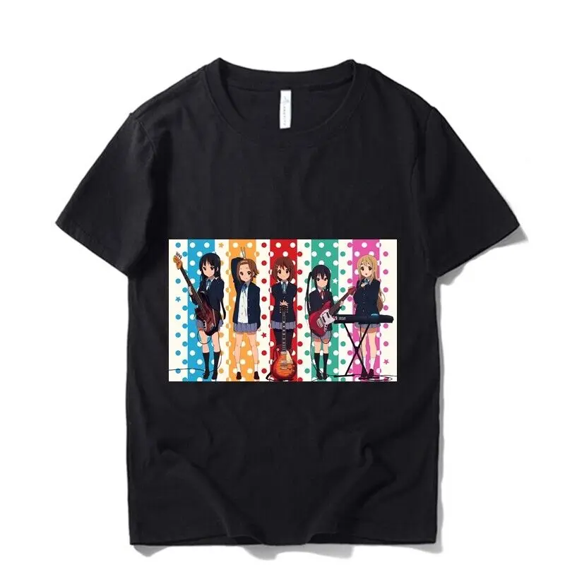 

K-on Yui Azusa Tsumugi Mio Ritsu Printed Unisex T-Shirts 100% Cotton