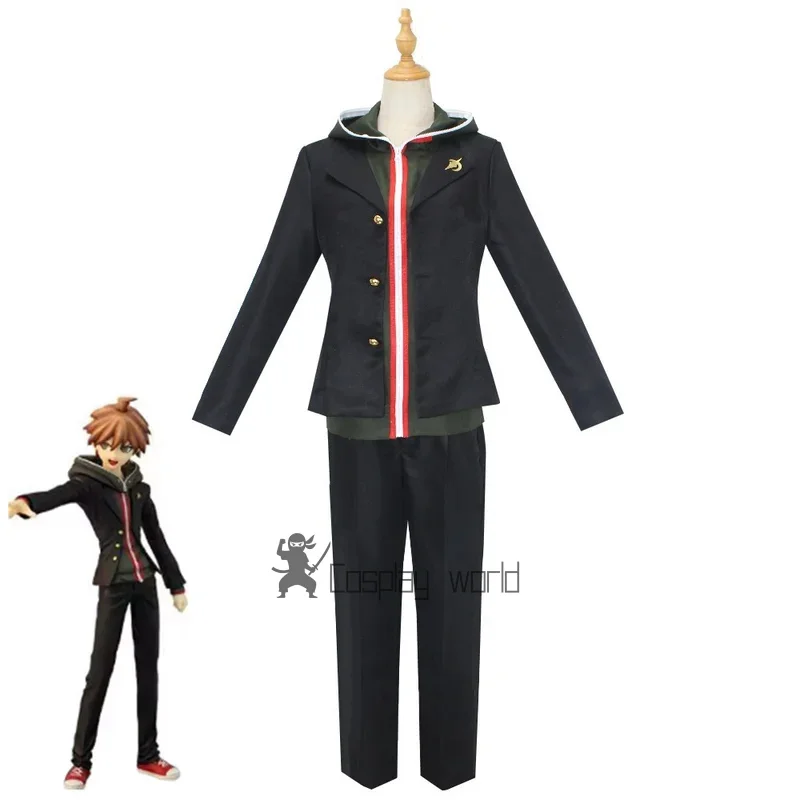 Naegi Makoto أزياء تنكرية لحفلات الرسوم المتحركة للجنسين بدلة الهالوين إكسسوارات ملابس للنساء والرجال