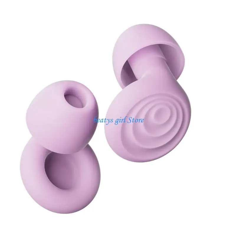 C7AB 1 Pair Silicone Ear Plugs For Soundproofing In Loud Environment Like Libraries