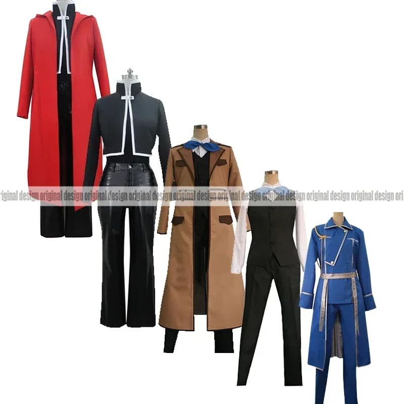

Fullmetal Alchemist Edward Elric Alphonse Elric Winry Rockbell Roy Mustang Cosplay Costume,Customized Accepted