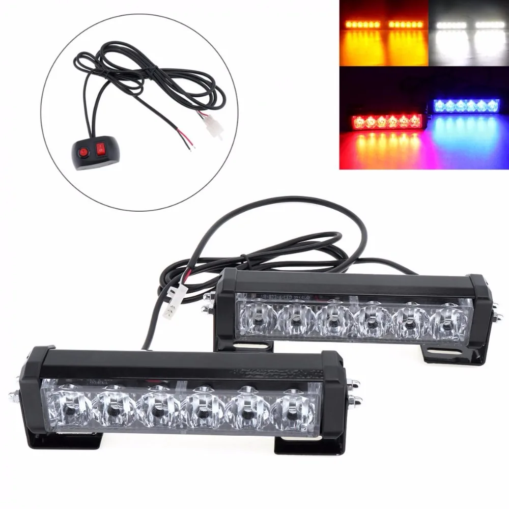 

2 Piece / Set 12V 36W Car LED Warning Strobe Light 3000Lm Auto Daytime Running Police Emergency Light For Cars /SUVs/ Trucks