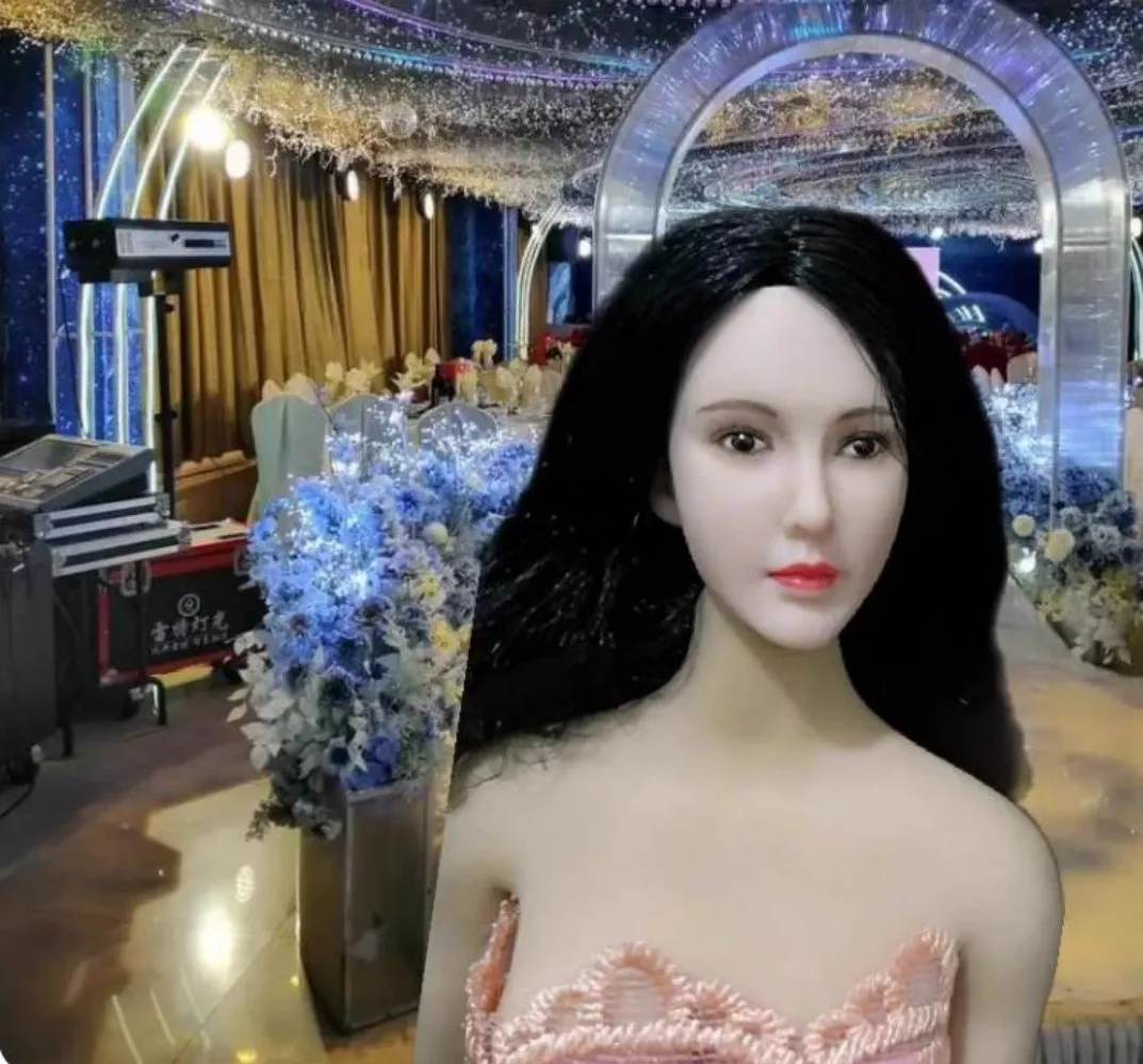 

1/6 Чжан Ю Ся Азия певец выражение бледная голова резьба солдат черные/коричневые волосы для 12-дюймовой фигурки PH Tbleague