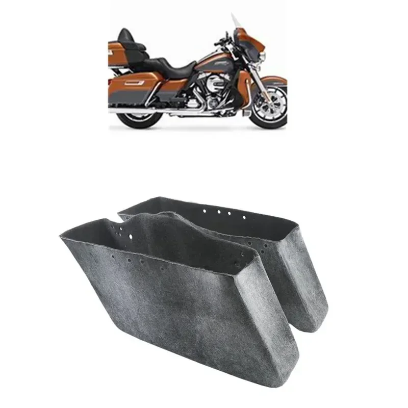 

For Motorcycle Gray Saddlebag Insert Carpet Liner For Harley Touring Ultra Electra Street Glide Road King FLTR FLTRU 1993-2013