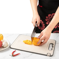 3 in 1 Aluminum Thawing Board Multi Use Fast Defrost Cutting Surface Drip Tray for Kitchen BBQ