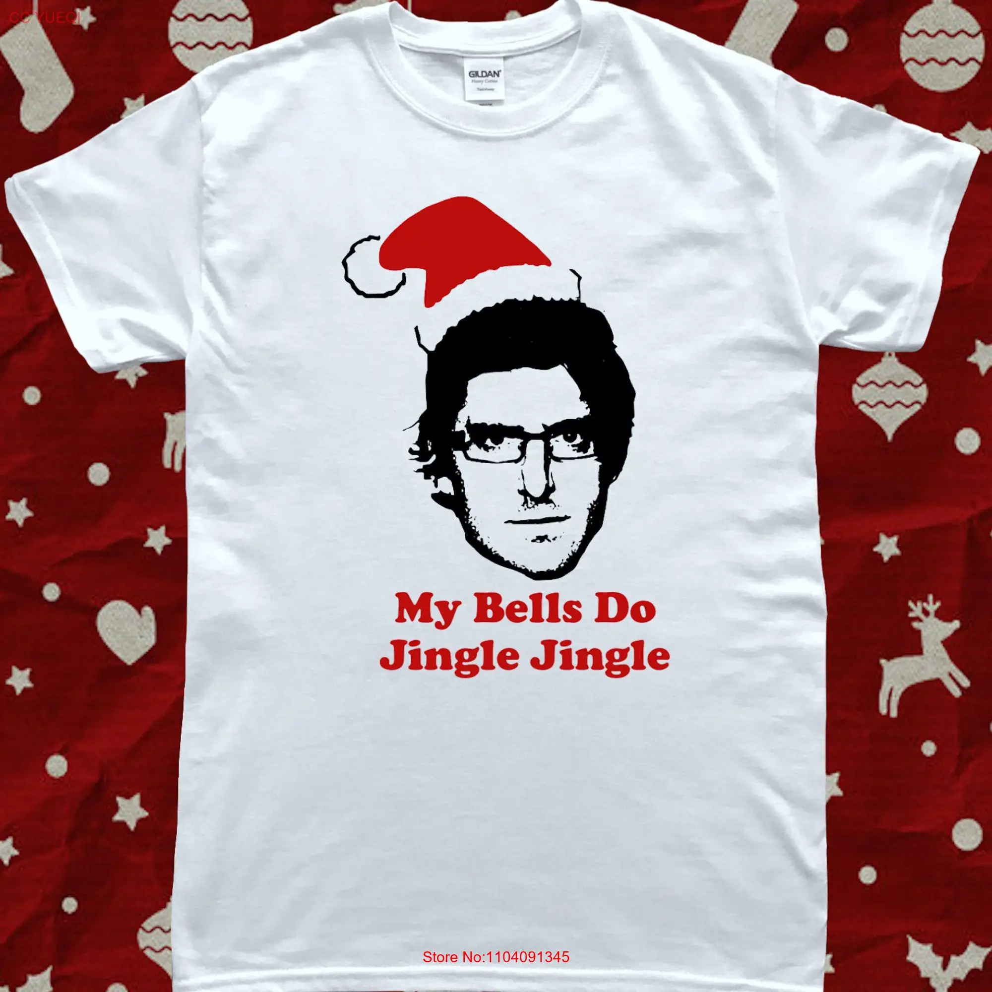 Louis Theroux Jingle Funny Christmas T Shirt long or short sleeves