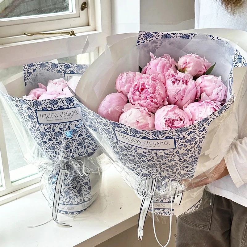 

20 pcs Waterproof Flower Bouquet Packaging Paper Kraft Papers Birthday Party Decoration Supplies Valentine's Day Present Package