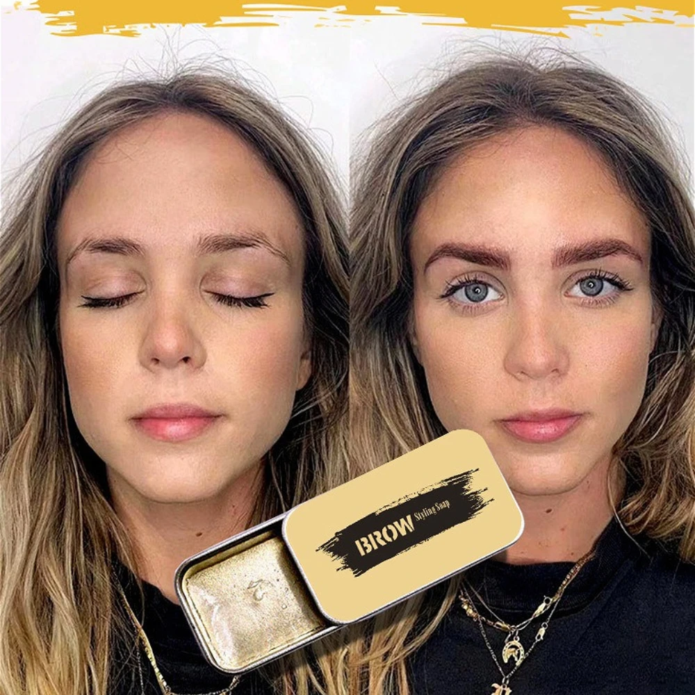 Wasserdichtes, transparentes Augenbrauen-Styling-Gel, langlebiges, klares Augenbrauenwachs, erfrischende, natürliche Augenbrauenseife für perfekte Augenbrauenform