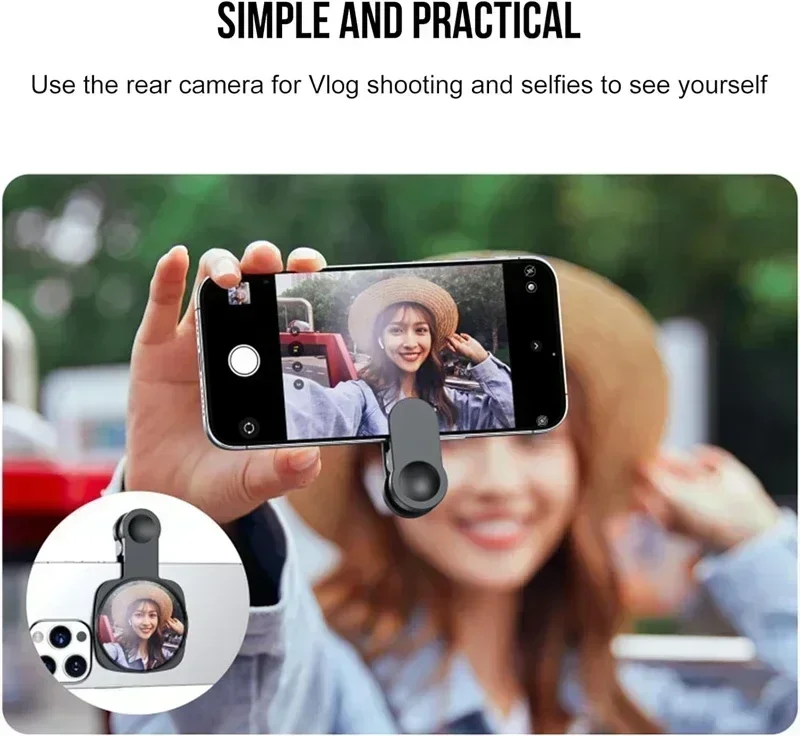 Smartphone Camera Lens & Selfie Mirror Clip Kit 4