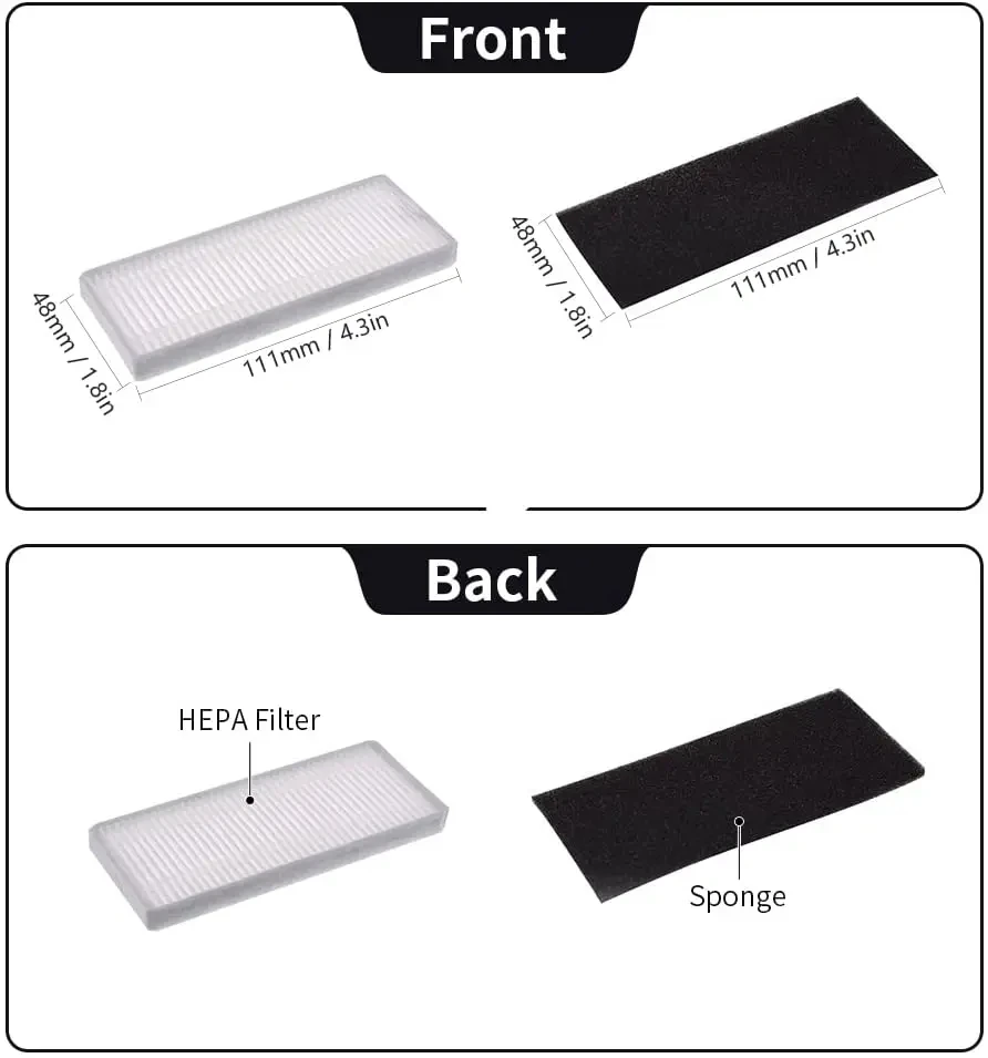 Фильтр HPEA для пылесоса Eufy Robovac 11S RoboVac 15C 15T RoboVac 30 30C RoboVac 12 RoboVac 35C