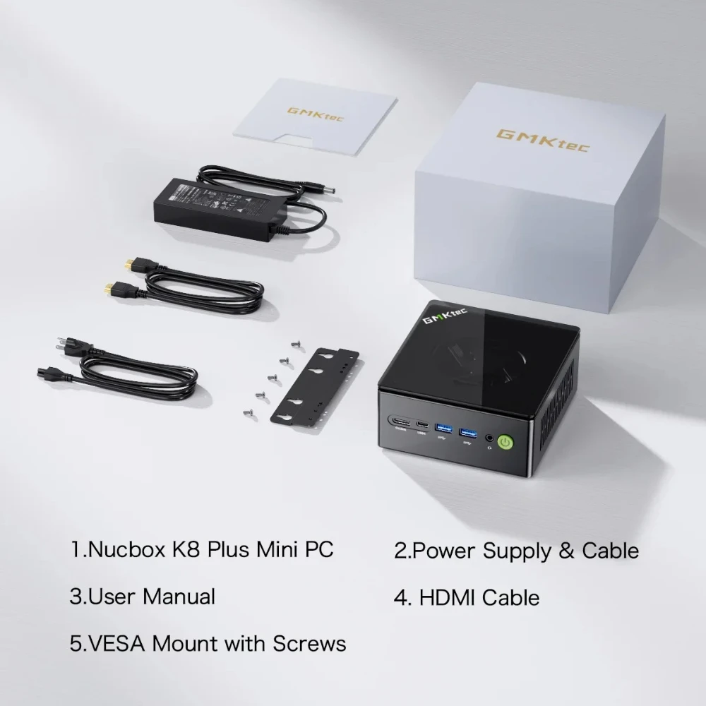 GMKtec K8 Plus Mini PC AMD R7-8845HS NUCBOX Window 11 Pro AMD