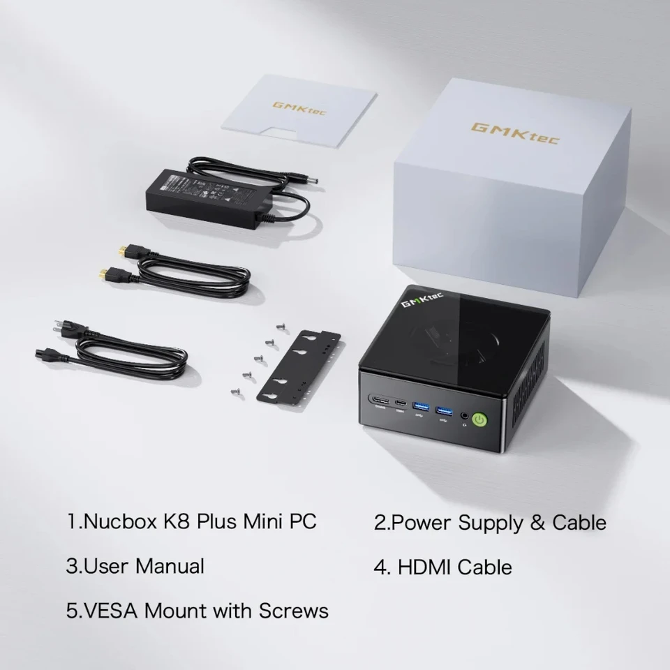 GMKtec K8 Plus Mini PC AMD R7-8845HS NUCBOX Window 11 Pro AMD